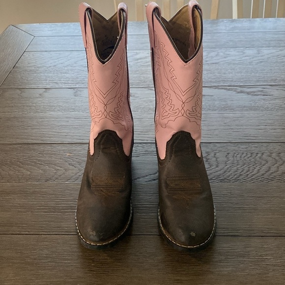 SMOKY MOUNTAIN YOUTH GIRLS MONTEREY WESTERN ROUND TOE BOOTS STYLE 1574Y Y5/W7 - Picture 5 of 10